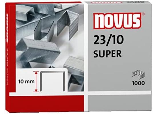 Novus 23/10 Super Staples - Pack of 1000