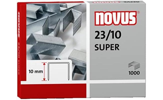Novus 23/10 Super Staples - Pack of 1000