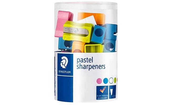 Staedtler Pastel Plastic Sharpener Assorted colors pack of 24