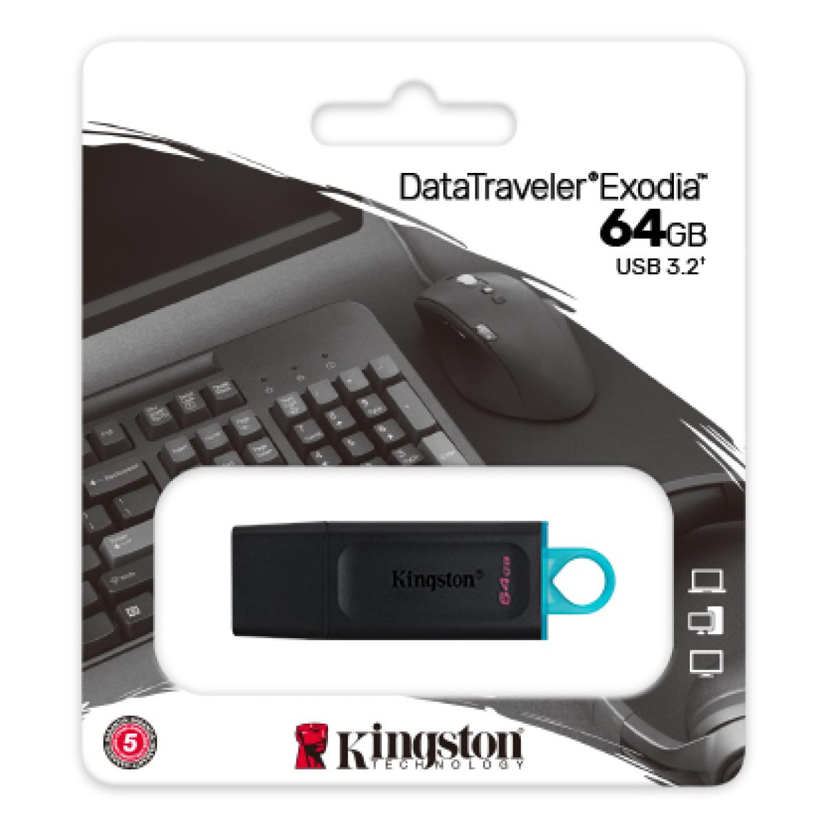 Kingston Flash Drive Exodia 64GB USB 3.2