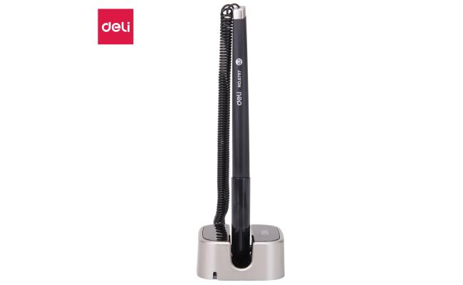 Deli 6797 Daily Desk Gel Ink Pen with Stand 0.7 mm - Black