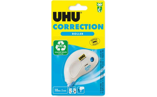 UHU Correction Ruller Compact for Fast, Clean and Line Accurate Correction, 10 m x 5 mm