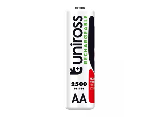Uniross Hybrio AA 2500 mAh NiMH Rechargeable Batteries Pack of 2