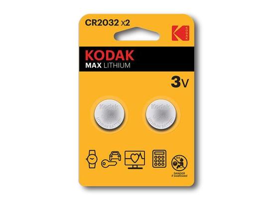 Kodak Lithium Button Cell Batteries 2032 Pack Of 2
