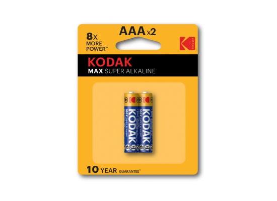 Kodak Max Alkaline AAA Batteries Pack Of 2
