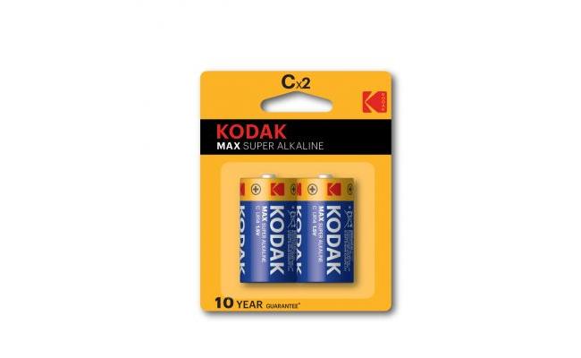 Kodak C Battery Max Super Alkaline Pack Of 2