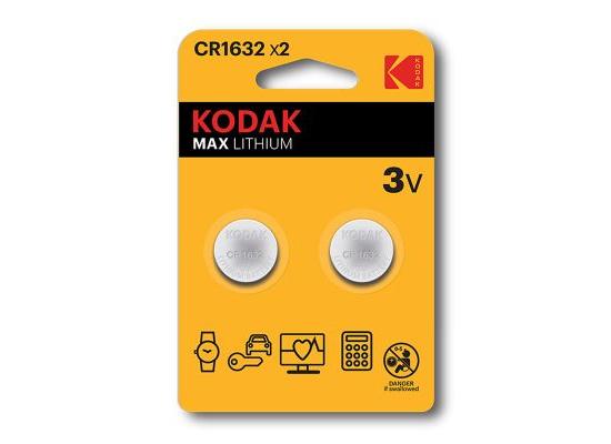 Kodak Lithium Button Cell Batteries 1632 Pack Of 2
