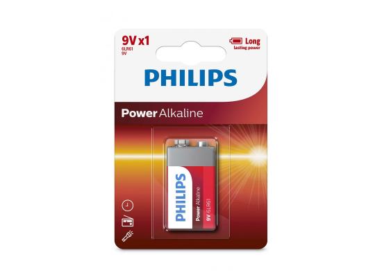 Philips Power Alkaline Batteries 9V - Pack of 1
