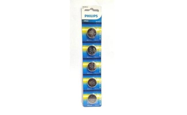 Philips Lithium Cell Button Battery CR2430 - Pack of 5