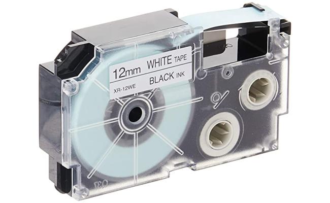 Casio XR-12 Cartridge 12mm White Tape