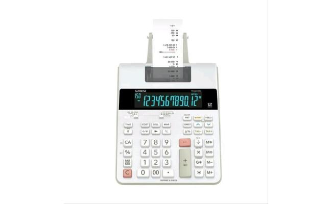 Casio FR-2650RC Desktop Printing Calculator 12 Digits