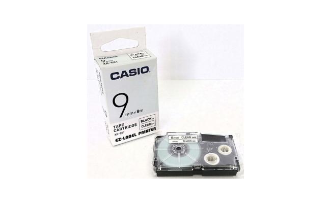 Casio XR-9 Cartridge 9mm Clear Tape