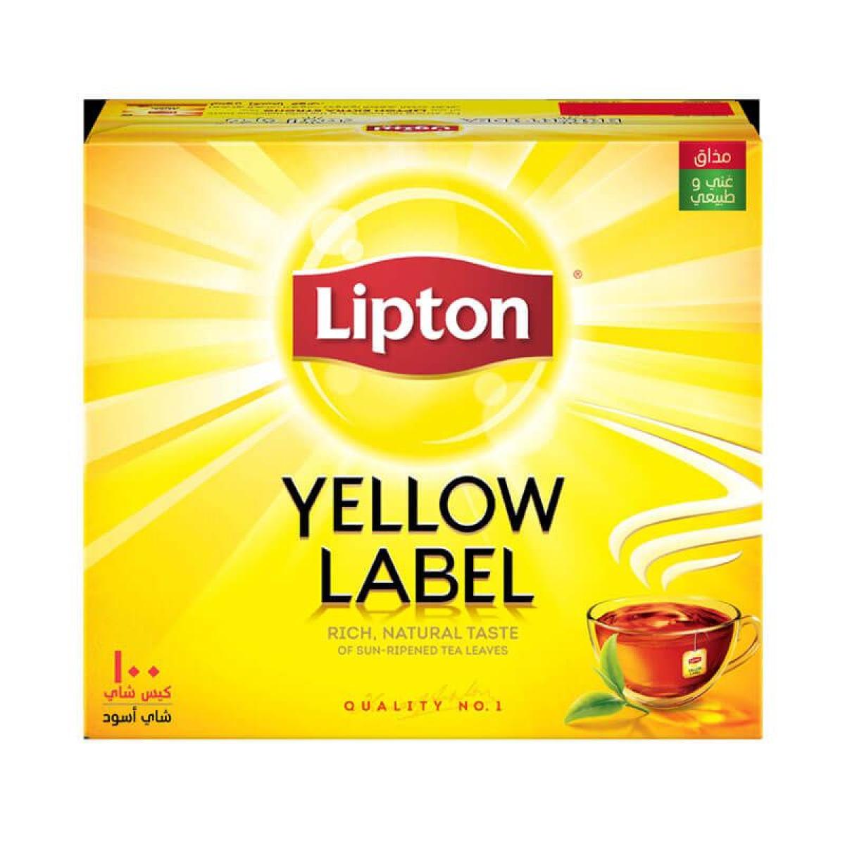 Lipton Yellow Label Black Tea 100 Tea Bags