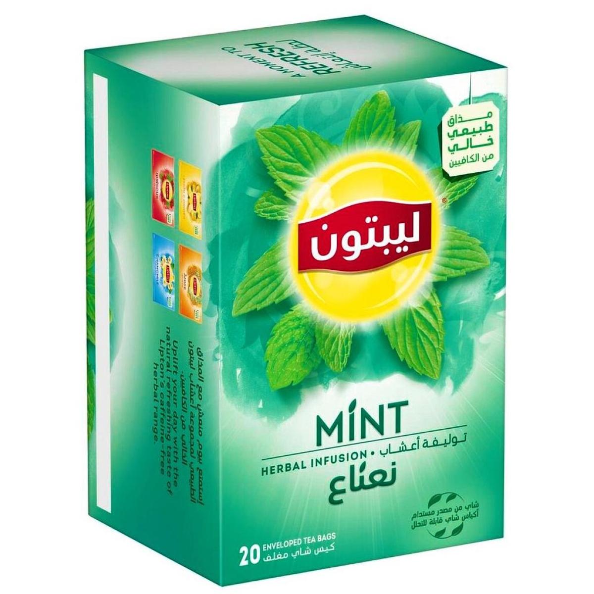 Lipton Herbal Infusion Mint Tea, 20 Bag