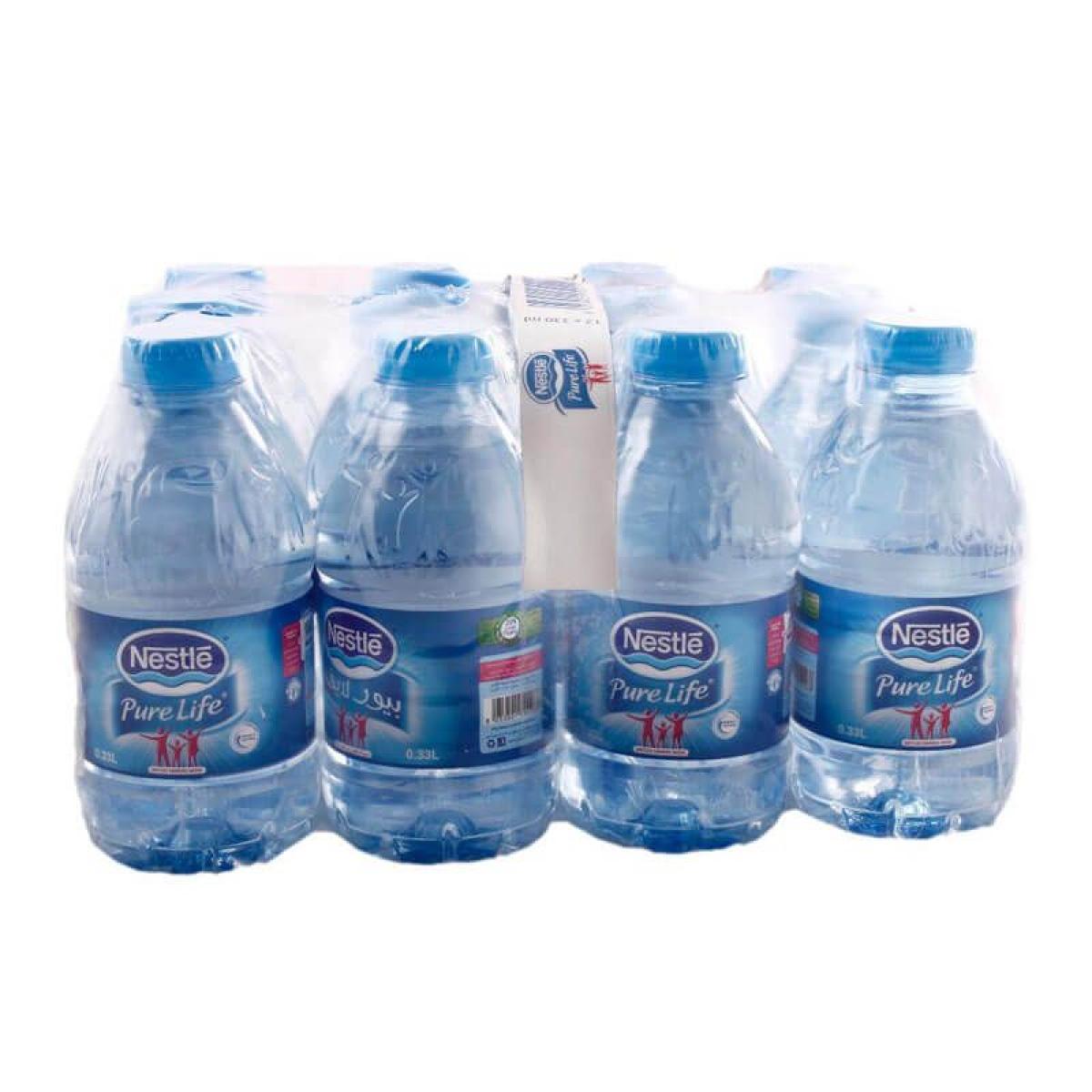 Nestle Pure Life Mineral Water 330ml Pack of 12 | Nestle | Mkateb.com