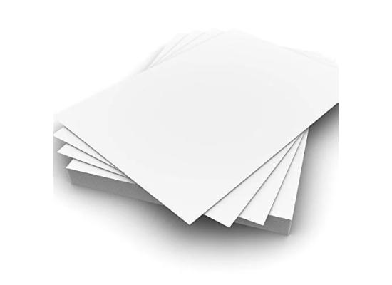 Carton A4 Bristol White pack of 100 sheets