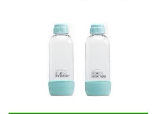 DrinkMate PET Bottles 1L Arctic Blue, Twin Pack (2) 