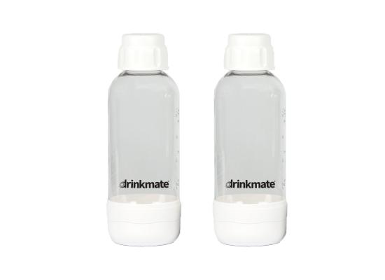 DrinkMate PET Bottles 1L White, Twin Pack (2)