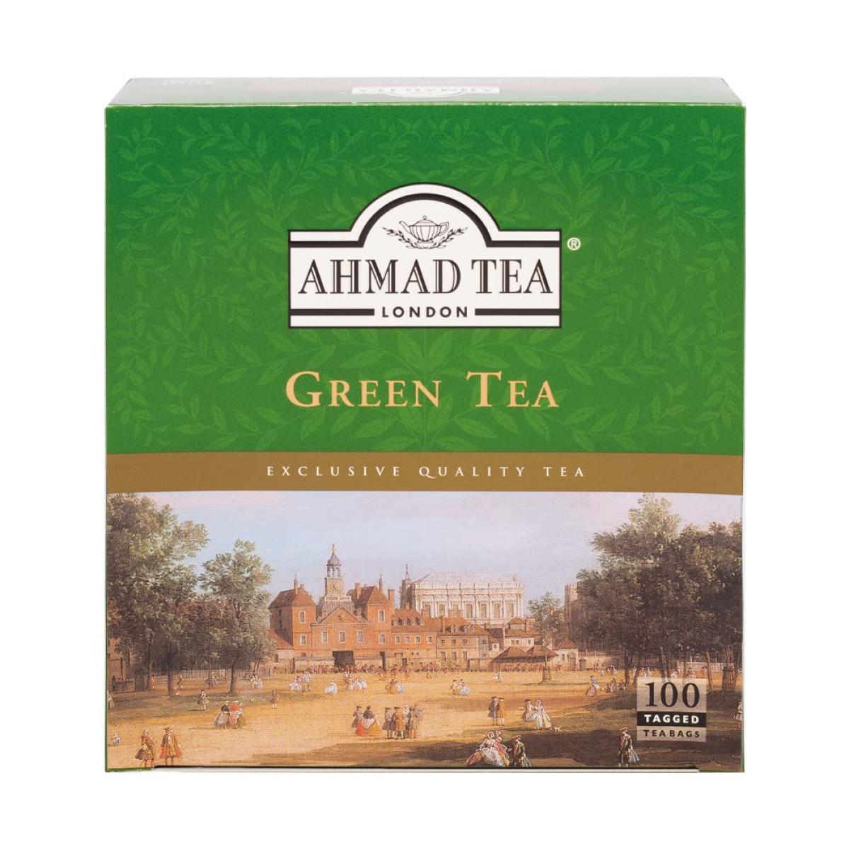 Ahmad Tea Green Tea Pure, Pack of 100