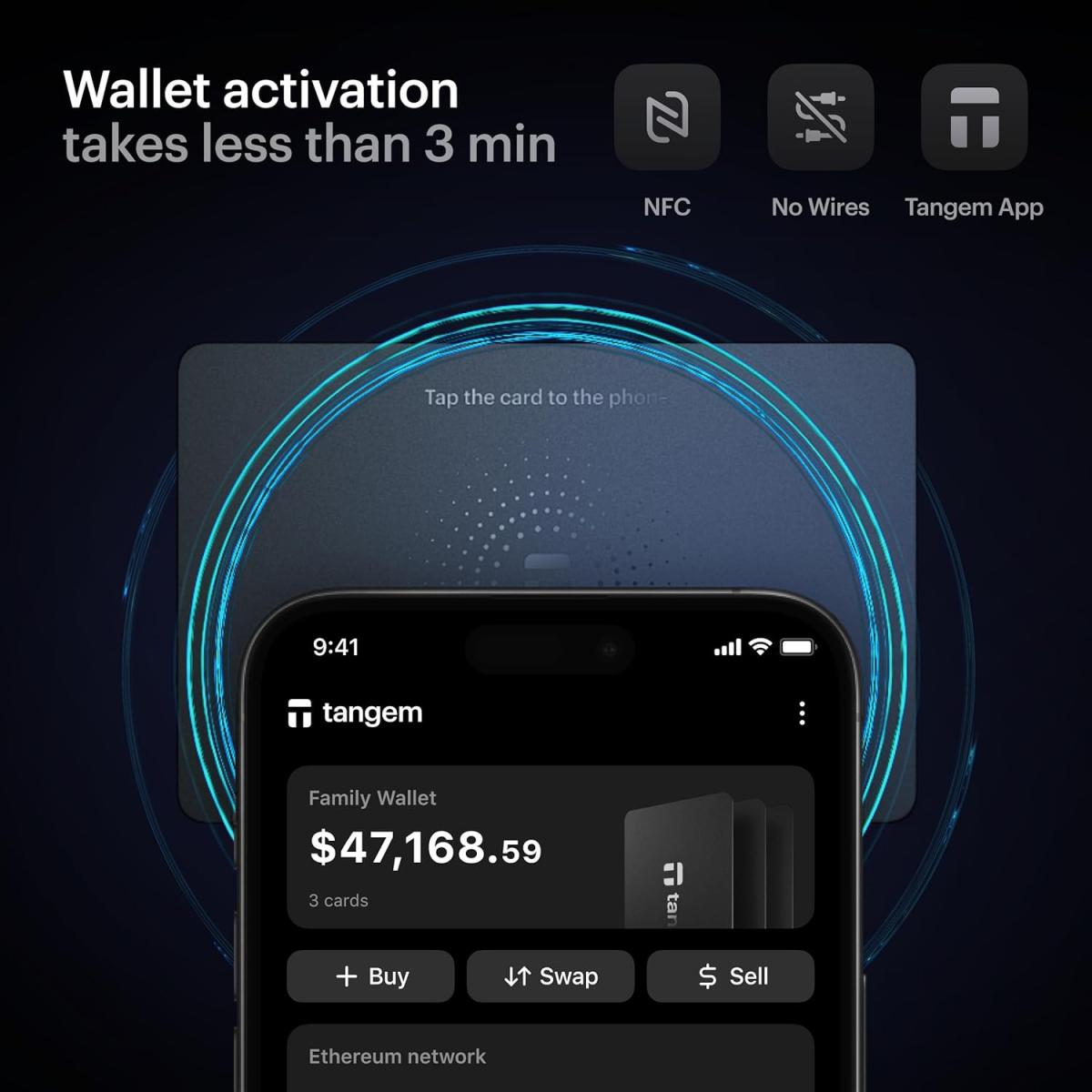 Tangem Secure hardware wallets, Pack of 2
