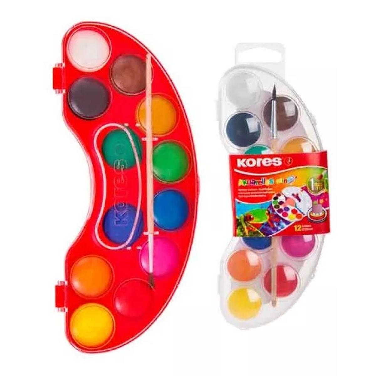 Kores Watercolor Akuarellos 12 colours