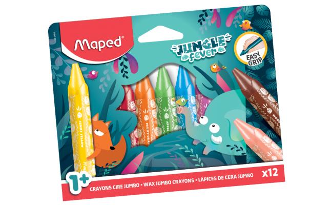 Maped  Wax crayons Jungle Fever Jumbo 12