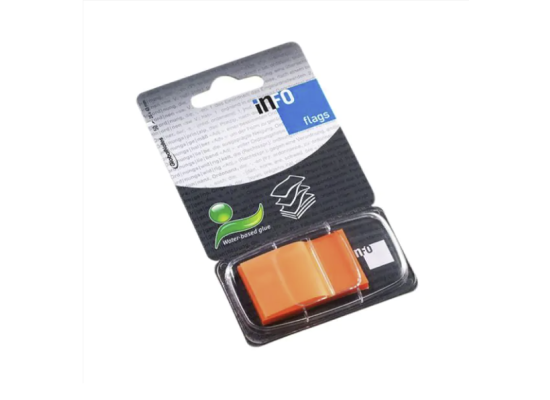 Info Flags Sticky Notes Transparent Orange