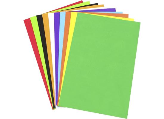 Colored Foam Sheets A4, 10 Colors