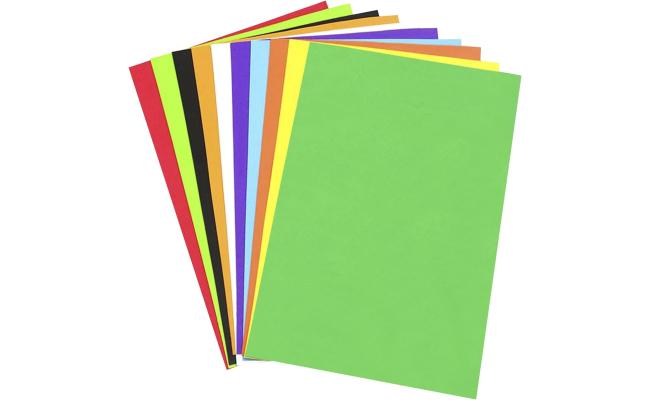 Colored Foam Sheets A2, 10 Colors