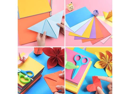 A4 Color Paper, 80g, 10 Colors Pack of 100 Sheets