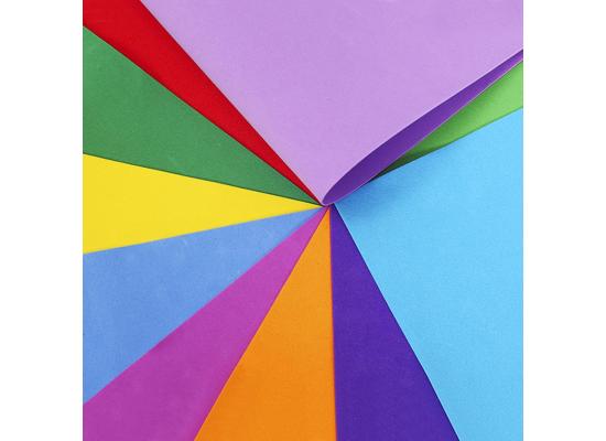 Colored Foam Sheets A4, 10 Colors