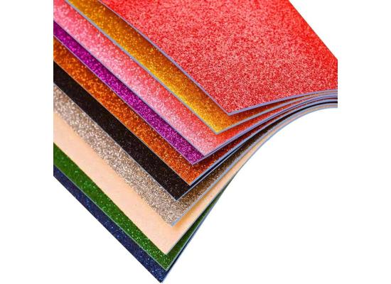 Glitter Foam Sheets A2, Multi colors Pack of 10