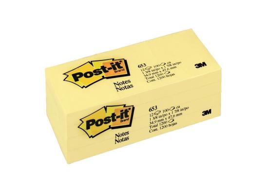 Post-It Notes Yellow 12 Pads