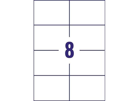 Riklabel Sticky Label A4, 8 Pieces