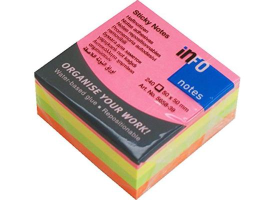 Info Sticky Notes Colored 2*2  240 sheets