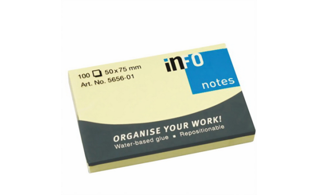 Info Sticky Notes 2*3 Yellow