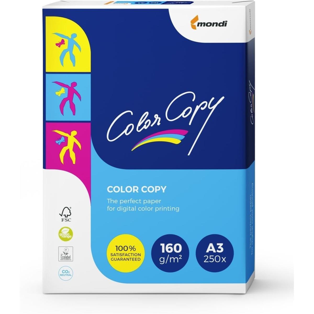 Color Copy A3 Paper 160gsm White Pack of 250 Sheets