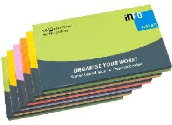 Info sticky note 5*3 - Pack Of 6 Colors