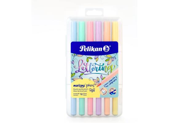 Pelikan Markana Pincel, Fiber-Tip Brush, Pen pack of 12