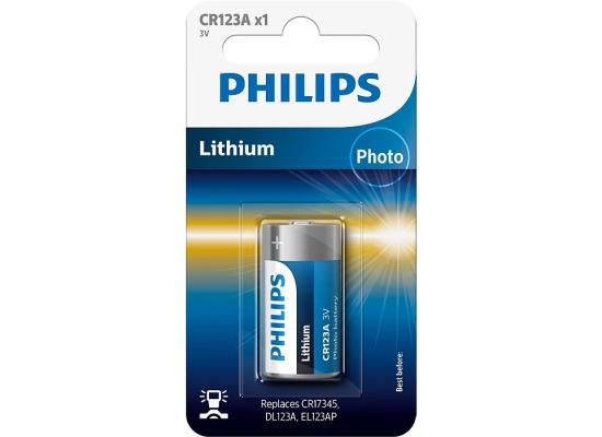Philips Lithium CR 123A - 1 Blister 