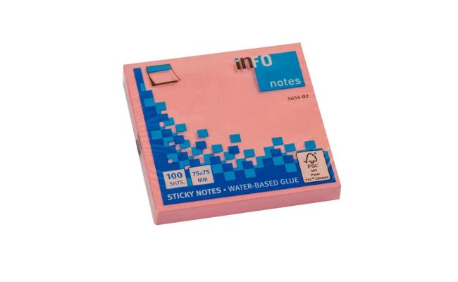 Info Sticky Notes 3*3 Pink