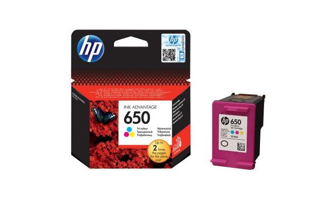HP C102AE (650) Tri-Color Ink Cartridge