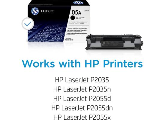 HP 05A Black Original LaserJet Toner Cartridge (CE505A)