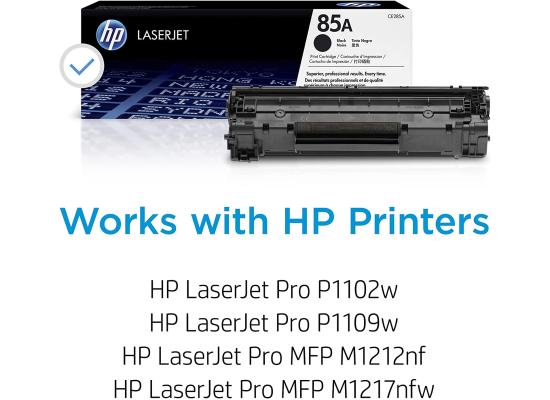 HP 85A Black Original LaserJet Toner Cartridge (CE285A)