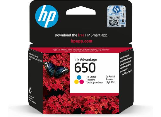 HP 650 Tri-Color Ink Advantage Cartridge