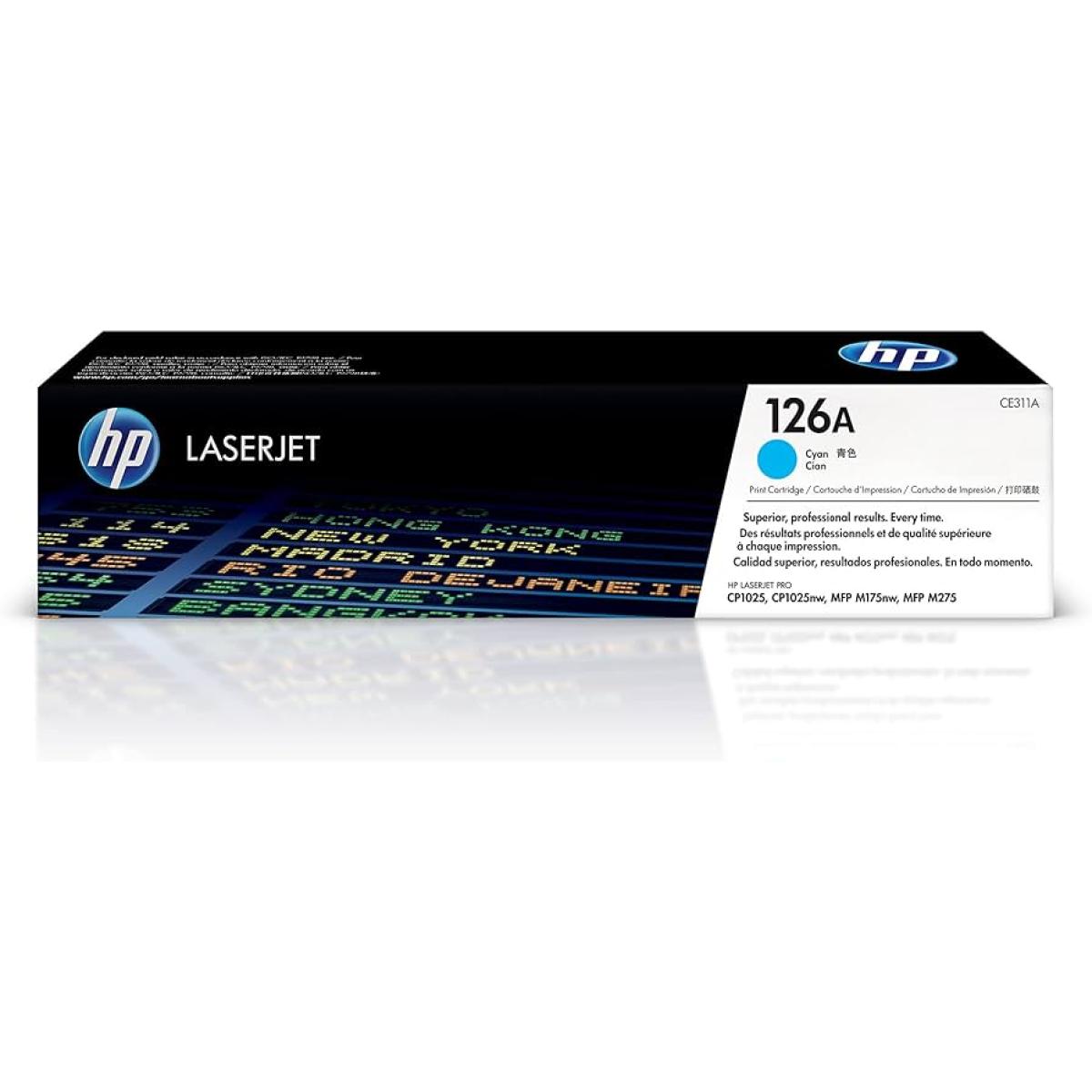 HP 126A Original LaserJet Toner Cartridge (CE310A) Cyan