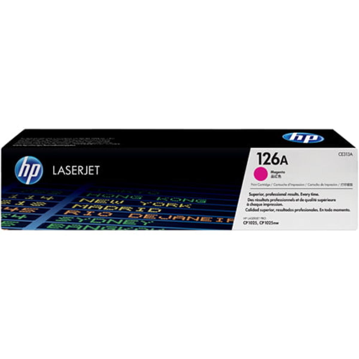 HP 126A Original LaserJet Toner Cartridge (CE310A) Magenta