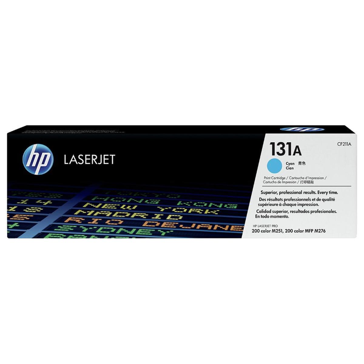 HP 131A Original LaserJet Toner Cartridge (CF210A) Cyan