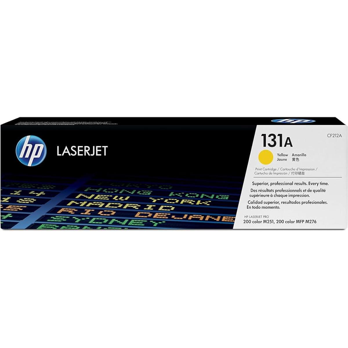 HP 131A Original LaserJet Toner Cartridge (CF210A) Yellow