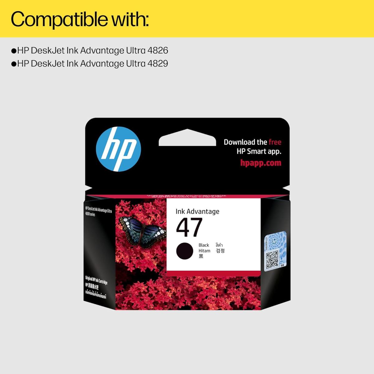 HP 47 Black Original Ink Cartridge